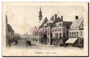 Old Postcard Peronne L & # City 39hotel