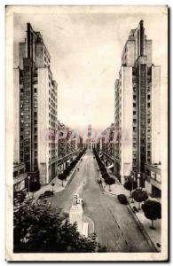 Postcard Modern Lyon Villeurbanne The skyscraper Avenue Henri Barbusse and Ci...