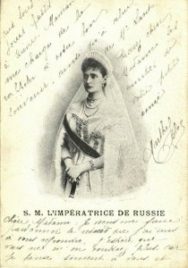 russia, Empress of Russia Tsarina Alexandra Feodorovna (1901) Postcard