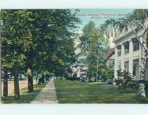 Unused Divided Back STREET SCENE Albany New York NY hs3363