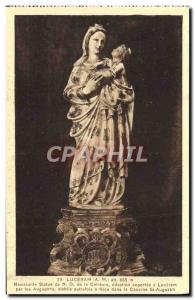 Old Postcard Luceram Lovely statue of Nd Belt