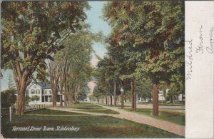 Postcard Street Scene St Johnsbury Vermont