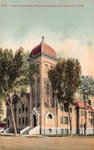 SALT LAKE CITY, UT Utah   FIRST METHODIST EPISCOPAL CHURCH   c1910's Postcard