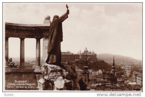 RP, View Of The Mount Gellert: Monument Of Gellert & Royal Castle, Budapest, ...