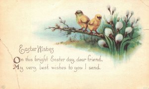 Easter Wishes Sending My Very Best Wishes On Eastertide Holiday Vintage Postcard