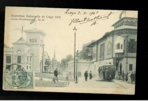 1905 Belgium Liege Exposition RPPC Postcard Cover to USA