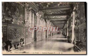 Old Postcard Fontainebleau Palace Gallery Francois 1er