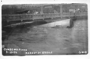 Flood  Non  backing, Real Photo Cumberland, Maryland