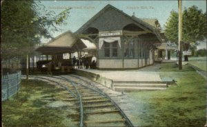 Summit Hill PA Switchback RR Train Station c1910 Postcard - Much Chunk Area