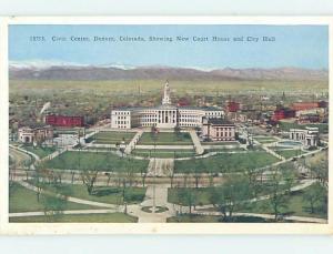 Unused W-Border BUILDINGS AROUND CIVIC CENTER Denver Colorado CO d2678