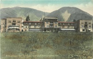 Hand-Colored Postcard; Arrowhead Hot Springs near San Bernardino CA, M. Rieder