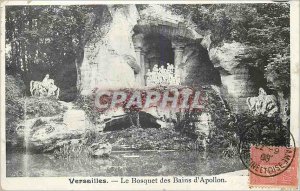 Postcard Old Versailles The Grove of Apollo's Baths