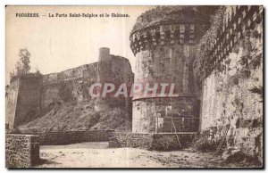 Old Postcard Fougeres Porte Saint Sulpice and Chateau