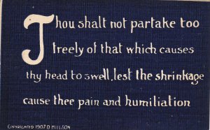 Thou Shalt Not Series Thou Shalt Not Make Thy Head Swell by Hillson