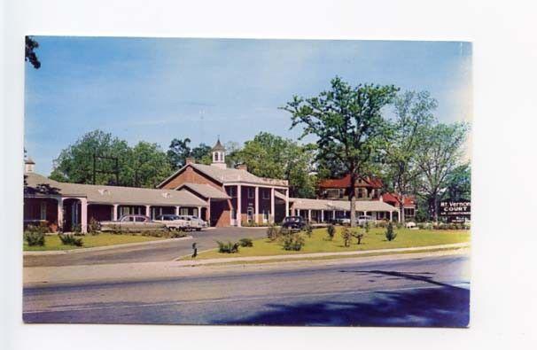 Sumter SC Mt Vernon Court Motel on US 76 - 521 Old Cars Postcard