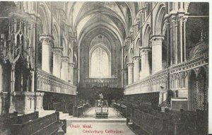 Kent Postcard - Choir West - Canterbury Cathedral - TZ11140