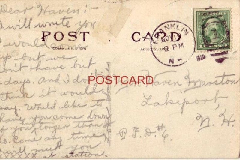 1920 CITY HOSPITAL, FRANKLIN, N. H.