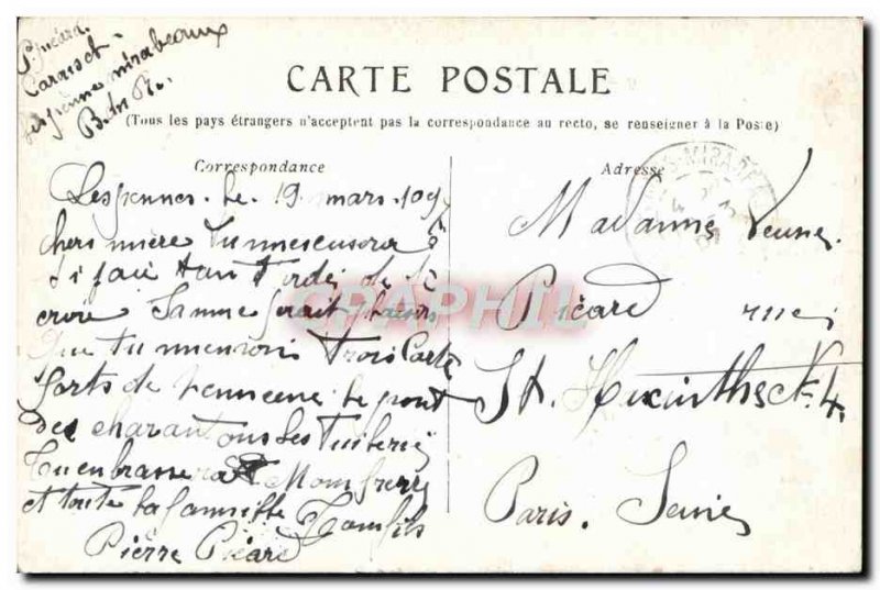 Old Postcard Marseille Porte D & # 39Aix