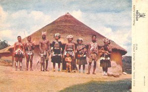 Zulu Kraal, Natal South Africa Africa, Afrika 1953 