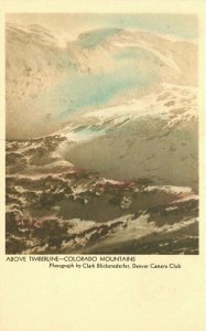 Colorado Mountains Timberline Blickensderfer Hand Tint 1920s Postcard 22-1795