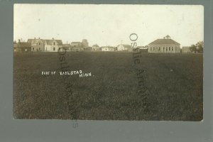 Karlstad MINNESOTA RP c1910 BIRDSEYE VIEW Elevator nr Greenbush Lake Bronson