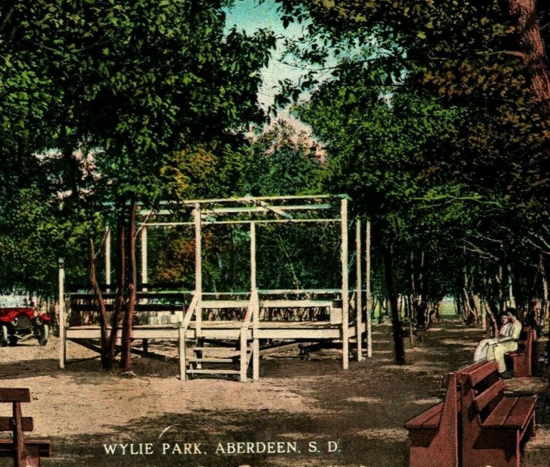 Wylie Park Bandstand Aberdeen South Dakota SD UNP DB Postcard Unused 1910s