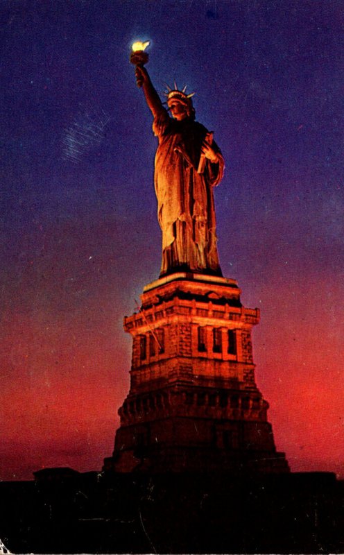 New York City Statue Of Liberty 1956