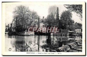 Old Postcard Montargis Canal and Water Streets