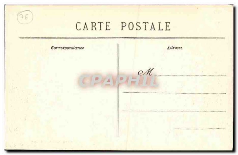 Old Postcard Treport Cliffs and Rocks