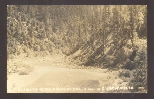 RPPC KLAMATH RIVER HIGHWAY CALIFORNIA VINTAGE REAL PHOTO POSTCARD