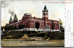 1910's Holy Cross College Worcester Massachusetts MA Campus Posted Postcard