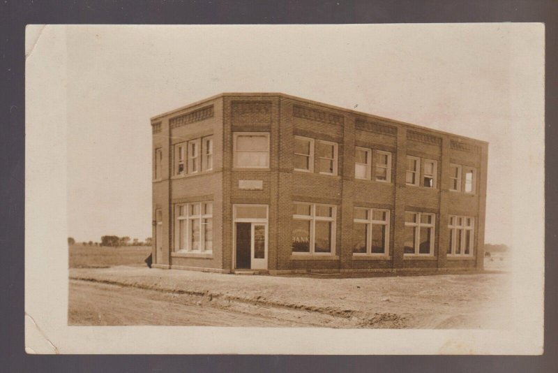 Holcomb ILLINOIS RPPC c1910 STATE BANK Main Street nr Rochelle Rockford Byron IL