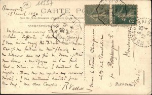 Fantasy Barrel Man Punching Fighting ??? Bread Poem c1910 Unusual Postcard