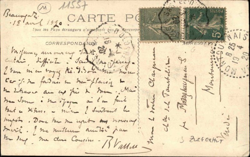 Fantasy Barrel Man Punching Fighting ??? Bread Poem c1910 Unusual Postcard