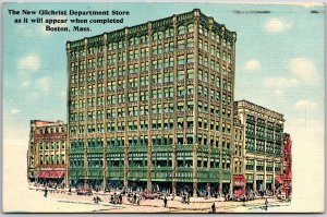 1910's New Gilchrist Department Store Boston Massachusetts MA Posted Postcard