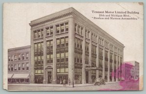 Chicago IL~Tennant Motor Ltd~Peerless & Marmon Automobiles~25th @ Michigan~c1912