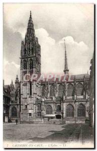 Caudebec-en-Caux Old Postcard L & # 39eglise