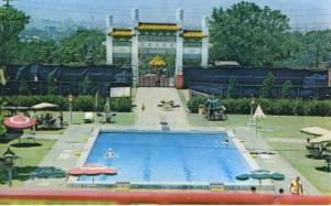 Swimming Pool The Grand Hotel Taipei Taiwan China Vintage Unused Postcard D26