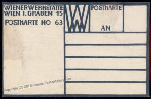 Wiener Werkstaette Nr 63 Artist Otto Beran Easter Postcard 71193