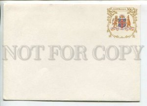 446837 Australia POSTAL stationery coat of arms kangaroo