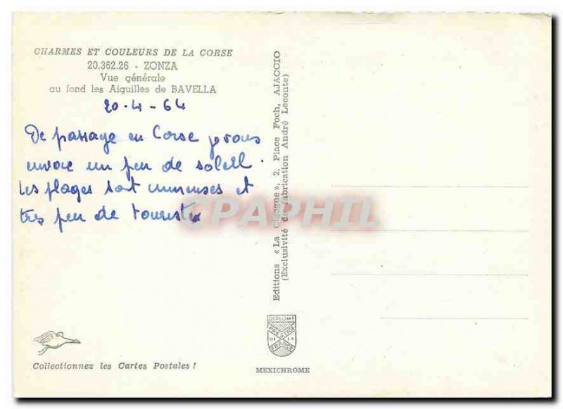 Postcard Modern Zonza General view at the bottom Needles Bavella