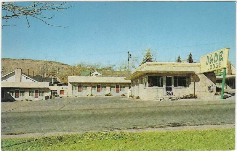 Vintage postcard, Jade Lodge in Rawlins, Wyoming