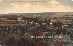 Birds Eye View - High View, New York NY Postcard
