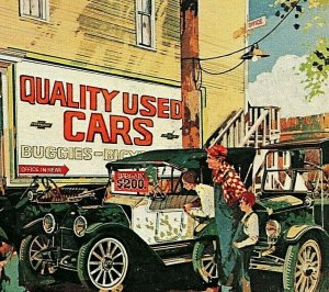 Advertising Used Cars Chevy Chevrolet Bargain $200 Car Vtg UNP Chrome Postcard