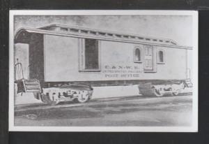 C & NWR Post Office Rail Car Postcard 