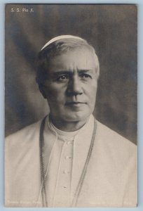 Riese Pio X Veneto Italy Postcard S.S. Pope Pio X Portrait c1910 RPPC Photo