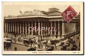 Old Postcard Paris Bourse Square