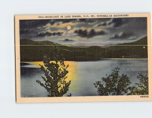 Postcard Moonlight On Lake Tahoma, North Carolina