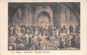 BF34821 roma raffaello scuola d atene painting  art front/back scan