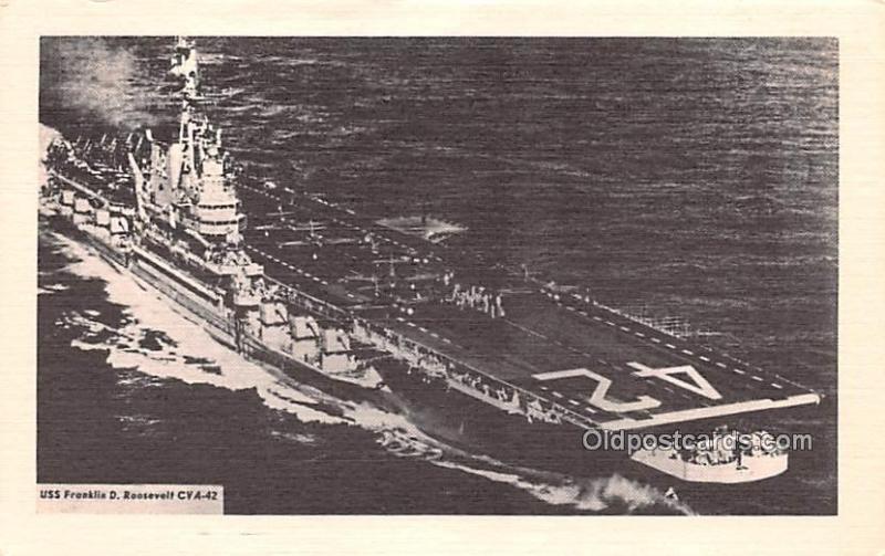 Military Battleship Postcard, Old Vintage Antique Military Ship Post Card USS...